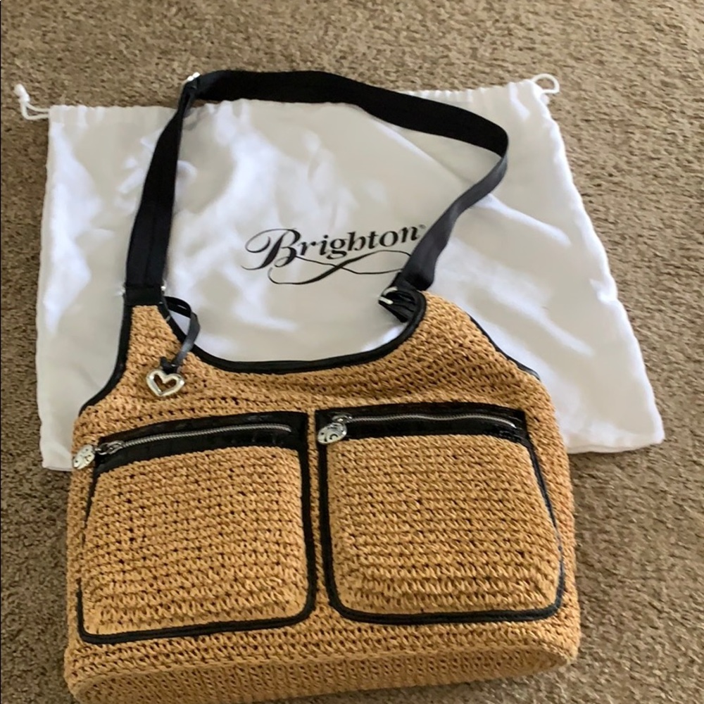 Straw crossbody bag
